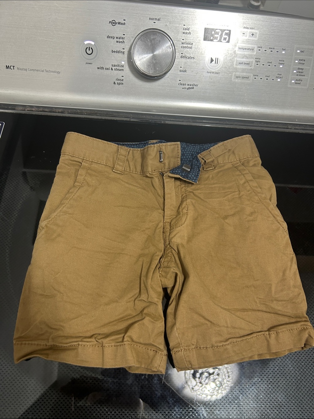 Boys size 4 shorts tan/brown casual dress